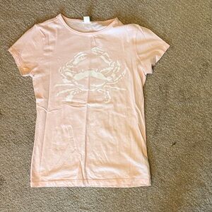 Crewcuts Light Pink Crab Graphic Tee